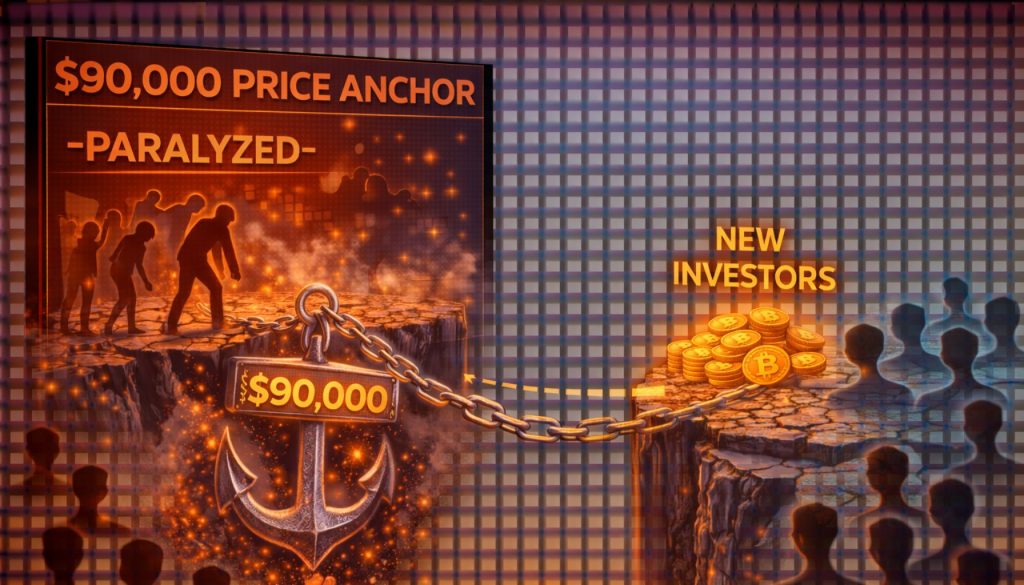The $90,000 Anchor: Decoding The Price Gap That Is Paralyzing Bitcoin’s Newest Investor Cohort