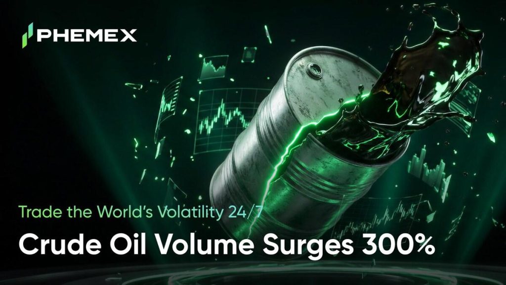 Phemex TradFi Crude Oil Trading Surges 300% As Ceasefire Volatility Sparks Record Demand Phemex TradFi Crude Oil Trading Surges 300% As Ceasefire Volatility Sparks Record Demand