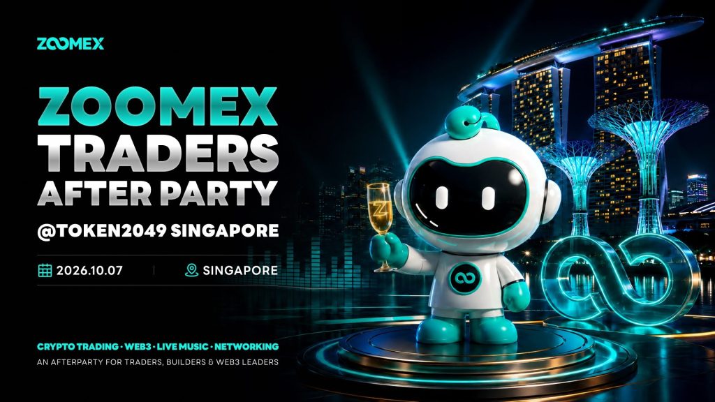 Zoomex to Host Traders After Party During TOKEN2049 Singapore, Connecting Traders and the Web3 Community Zoomex to Host Traders After Party During TOKEN2049 Singapore, Connecting Traders and the Web3 Community